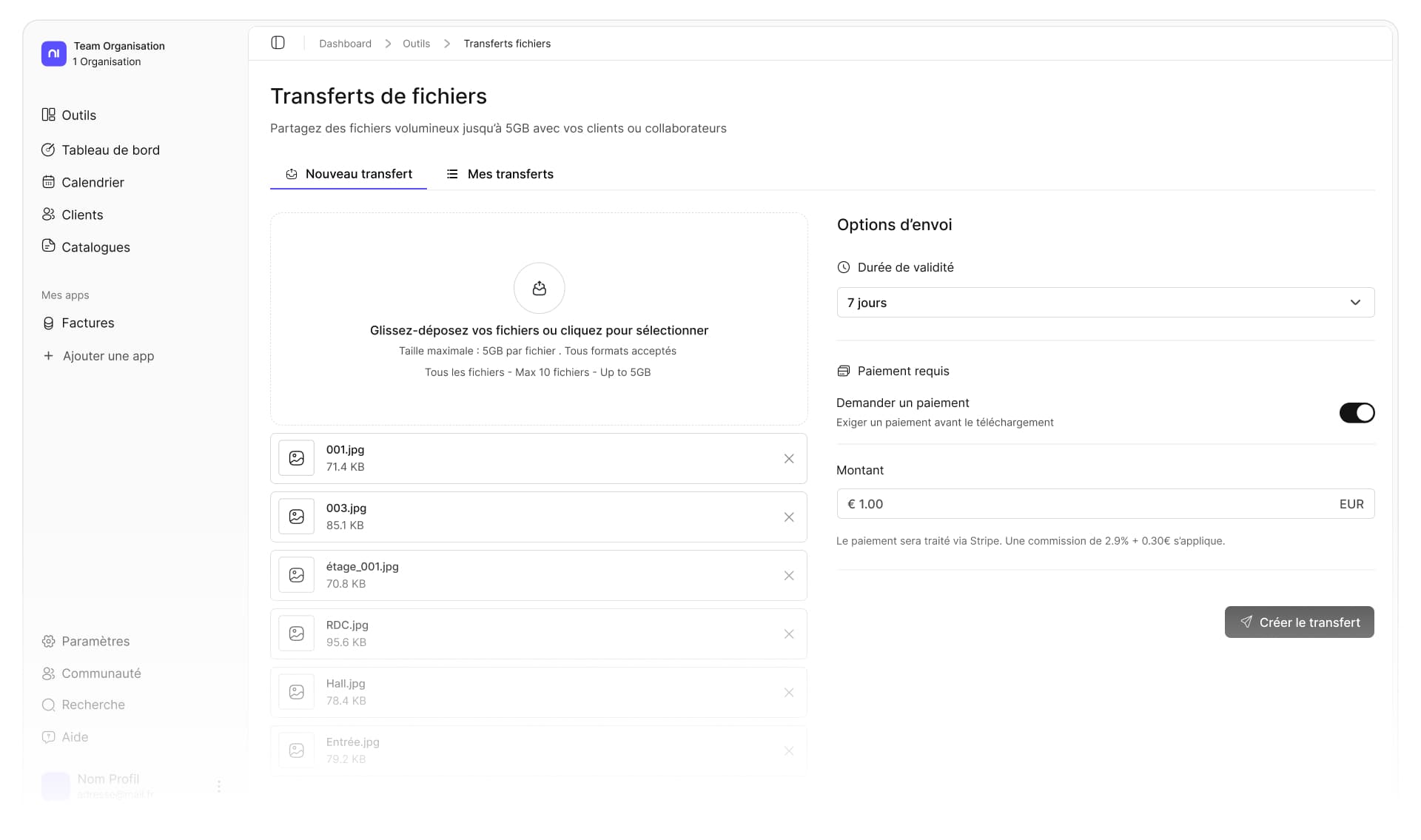Transfert de fichiers sécurisé